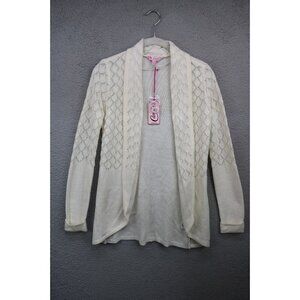 Candie's Marshmallo Style Delicate Knit Cardigan-Size XS-NWT-Cottagecore-Beachy
